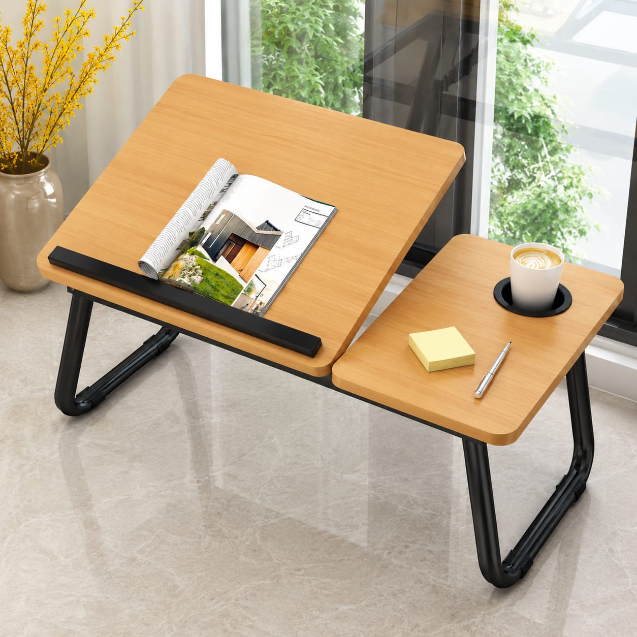 Adjustable Tilting Laptop Folding Table Stand