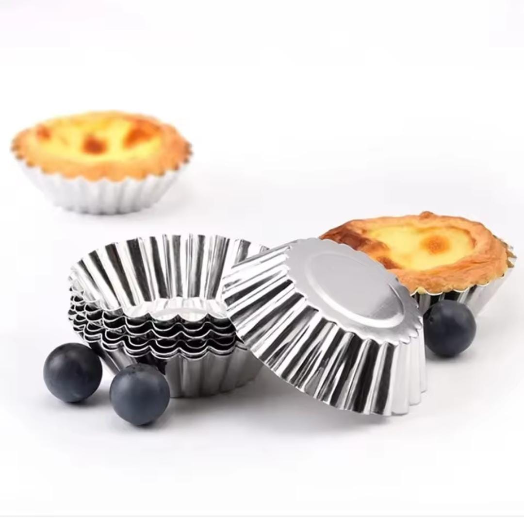 10pcs Reusable stainless steel cupcake