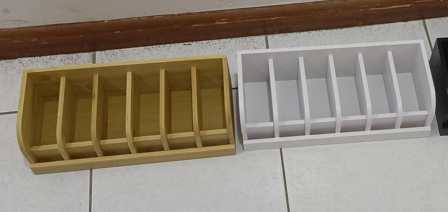 Premium bamboo belt organizer