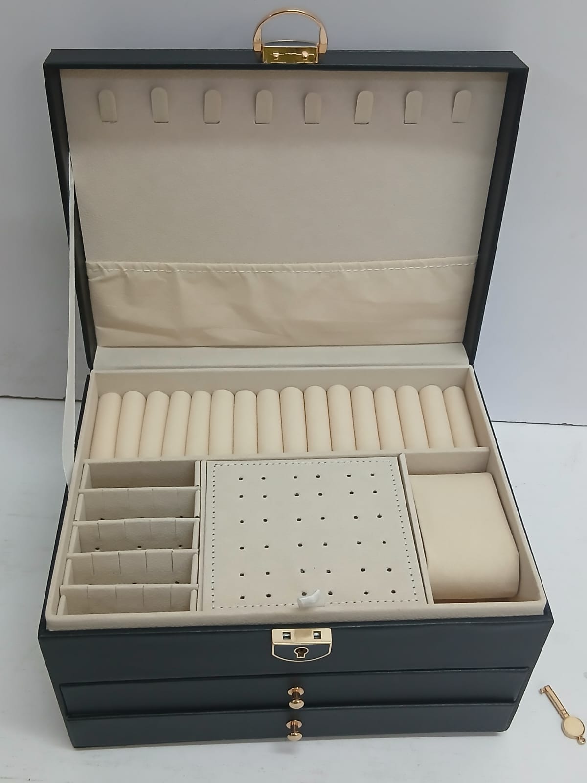 3 layered jewelry storage box