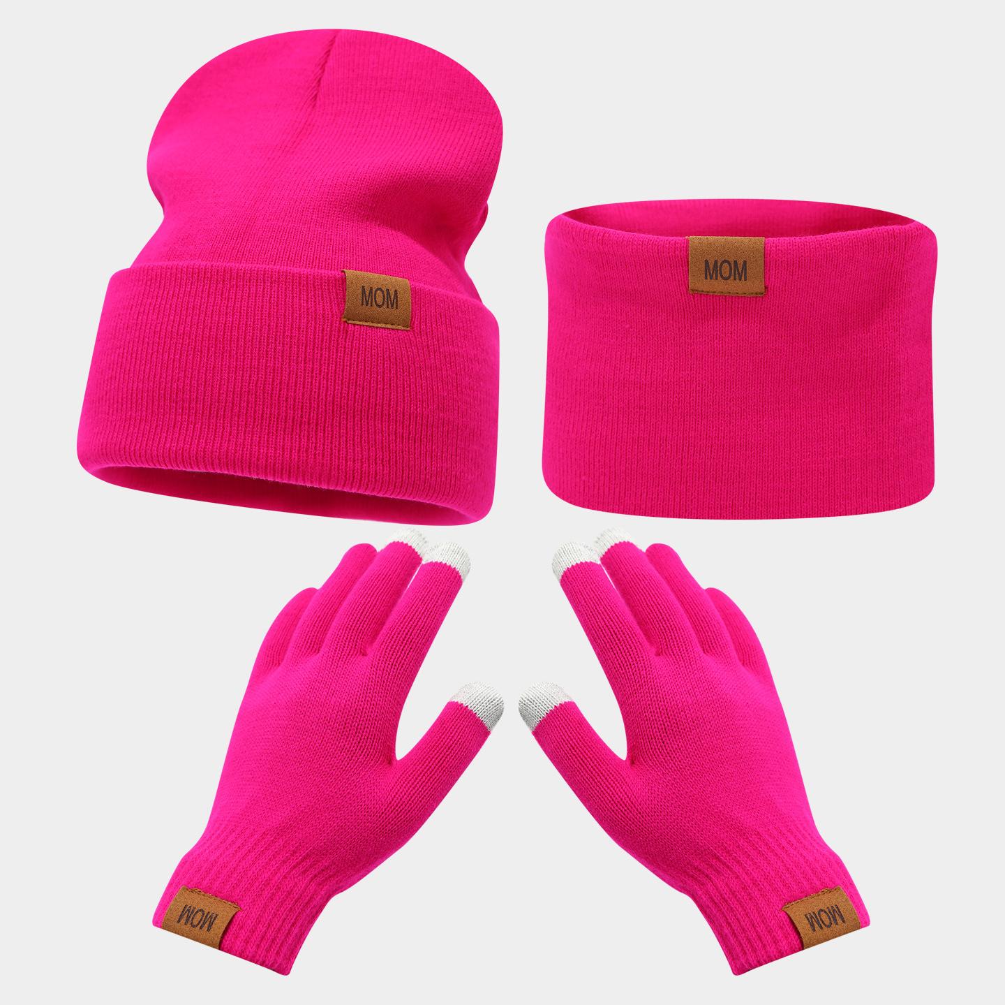 3pcs Knitted Hat Beanie Cap