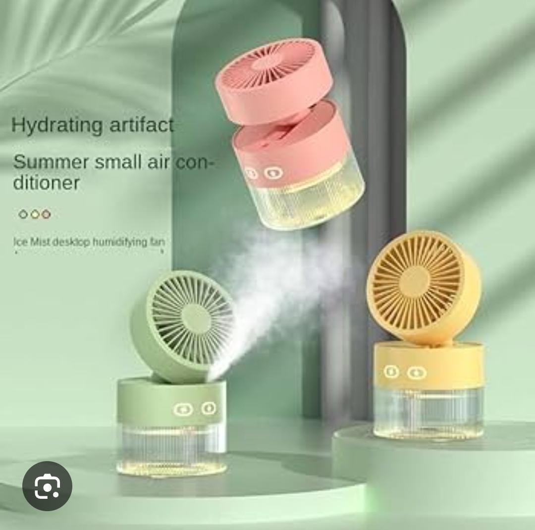 350ml 3 speed 35ml/h rechargeable portable fan