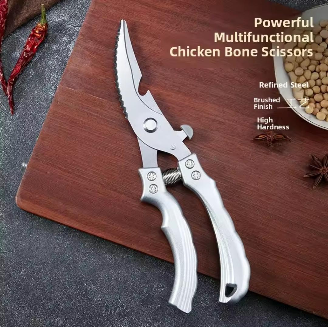 Mult-functional  Stainless steel thickened kitchen/chicken scissors