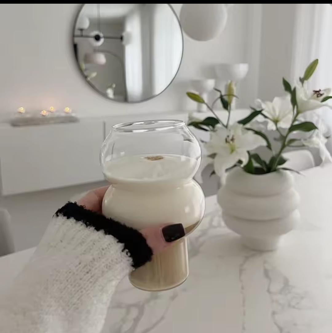1pc Gourd shape cocktail /latte, drinkware tumbler