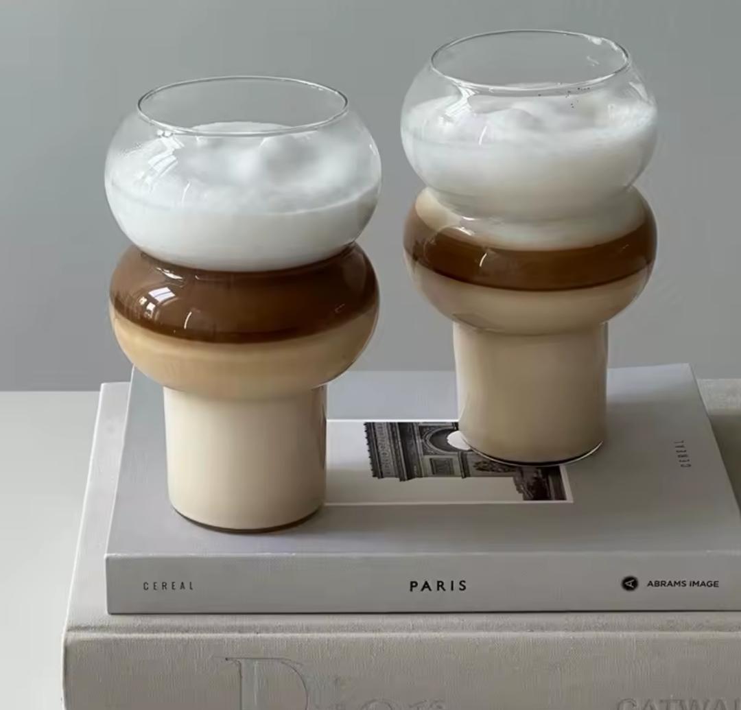 1pc Gourd shape cocktail /latte, drinkware tumbler