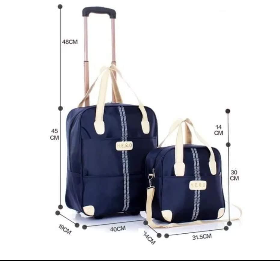 1 set of 2in1 Traveling Trolley Bag