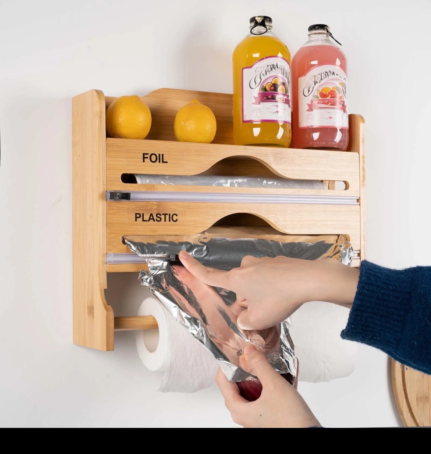 3 in 1 Clingfilm organizer with Cutters