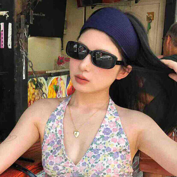 1pc Anti-slip ribbed elastic hairband