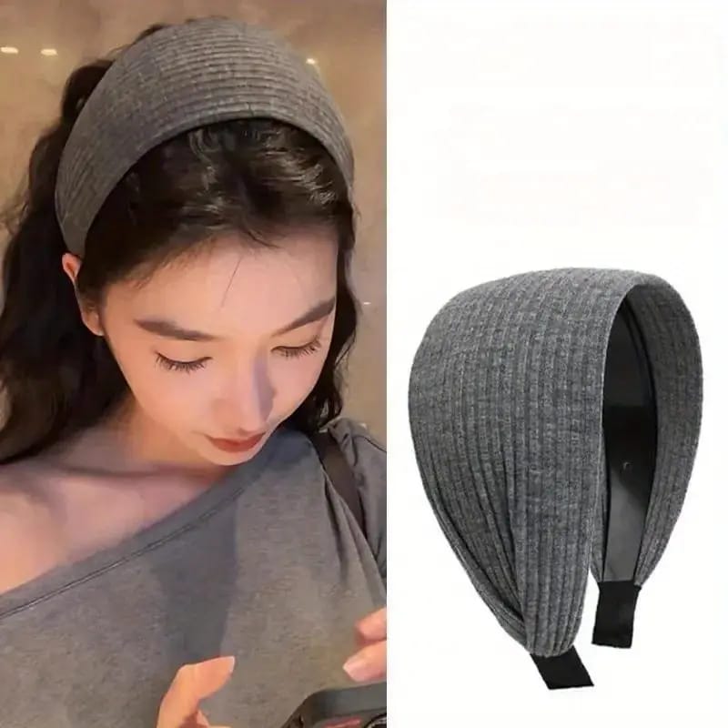 1pc Anti-slip ribbed elastic hairband