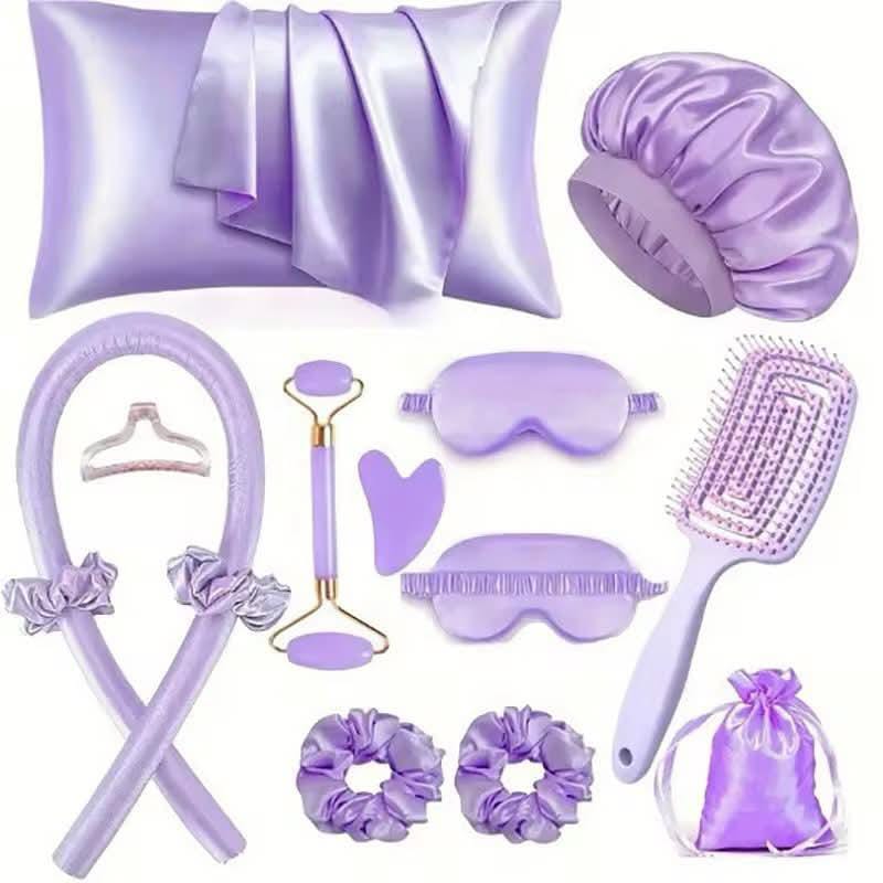 13pcs Satin Silk Beauty Sleep Set