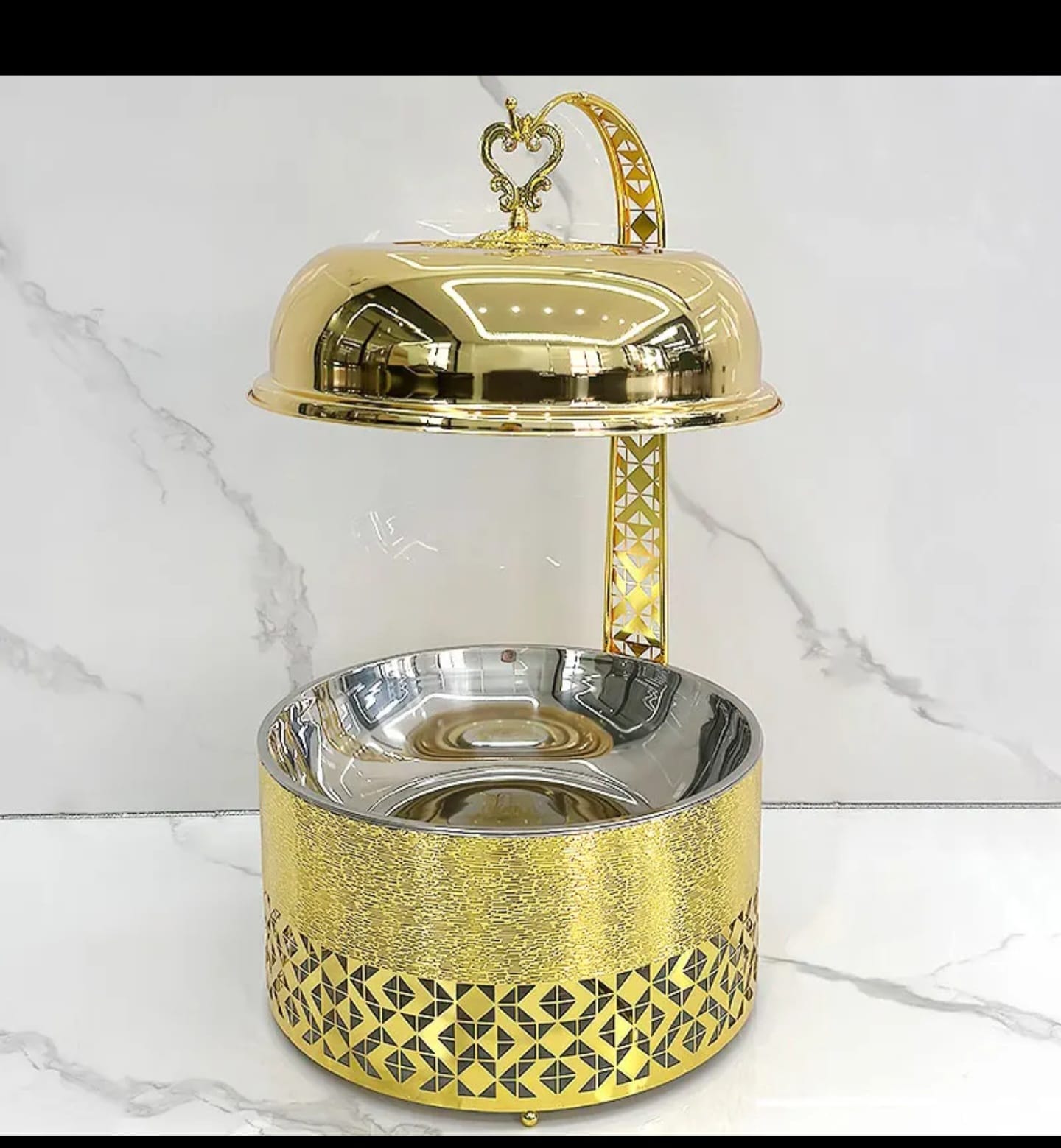 8.0L  Round Chaffing Dish Hanging Buffet Food warmer.