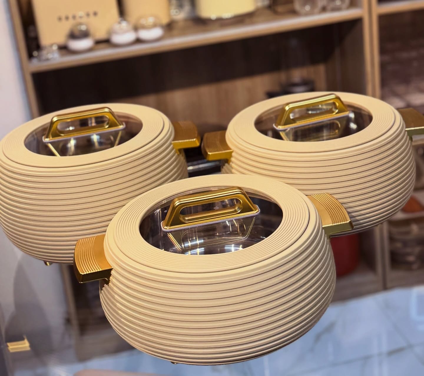 3pcs Ribbed insulated Food-grade warmer / Hotpots