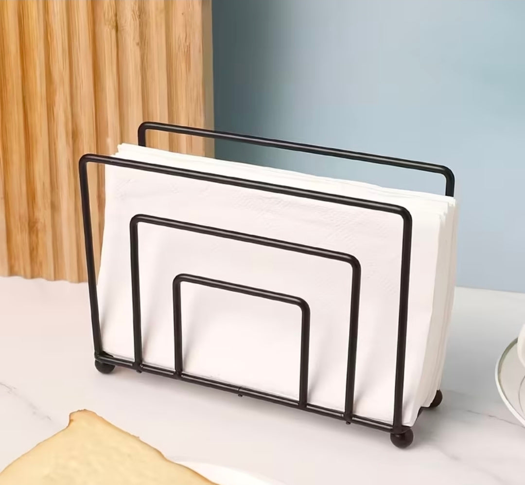 Modern minimalist style metallic serviettes holder