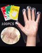 100pcs Food grade disposable kitchen clear gloves
