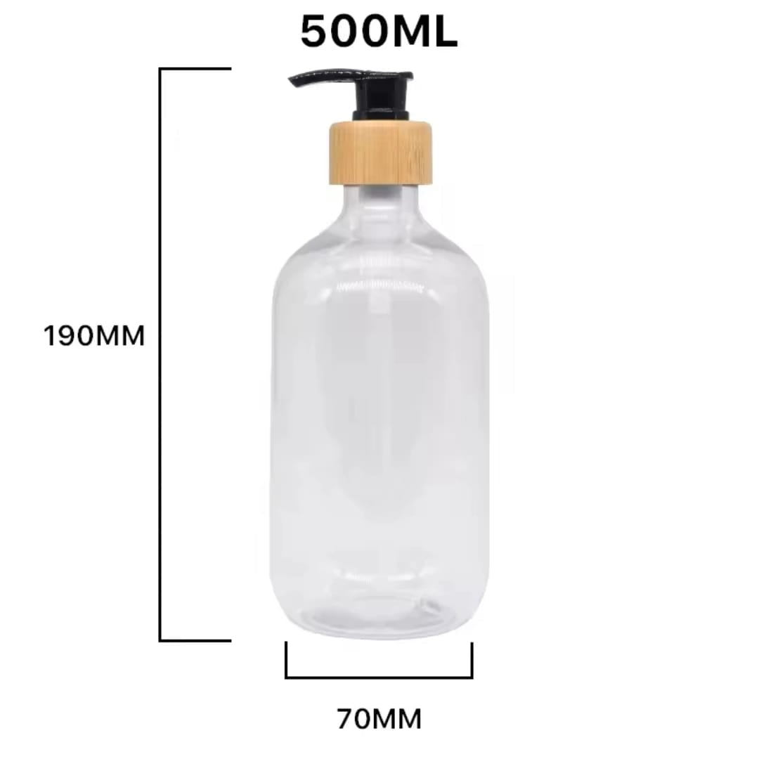500ml  PET plastic soap dispenser bottles