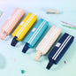 Canvas Pencil Case School Supplies Storage Bag Double Layer Pencil Bag Student Pen Bag Cute Pen Case