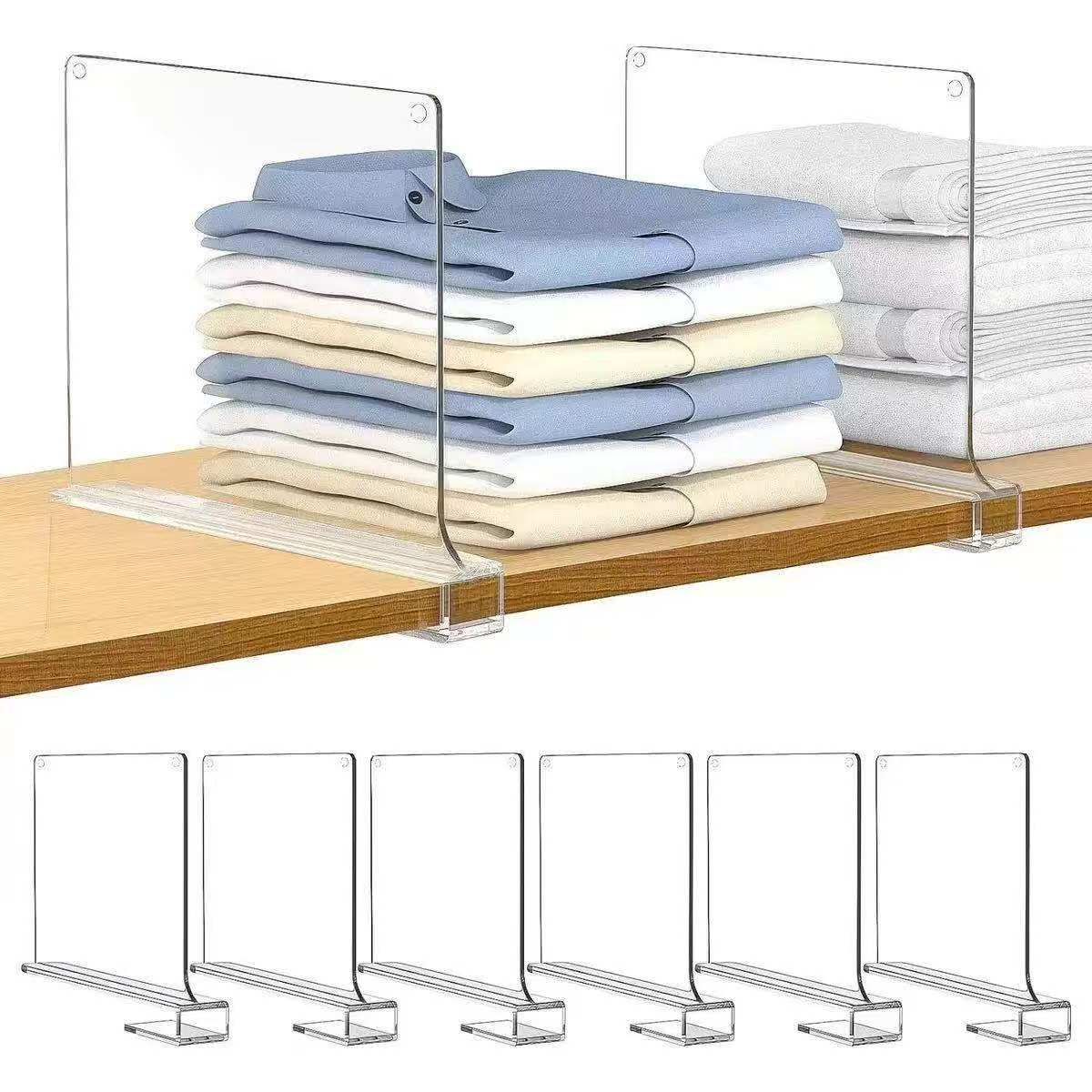 Acrylic closet jeans dividers