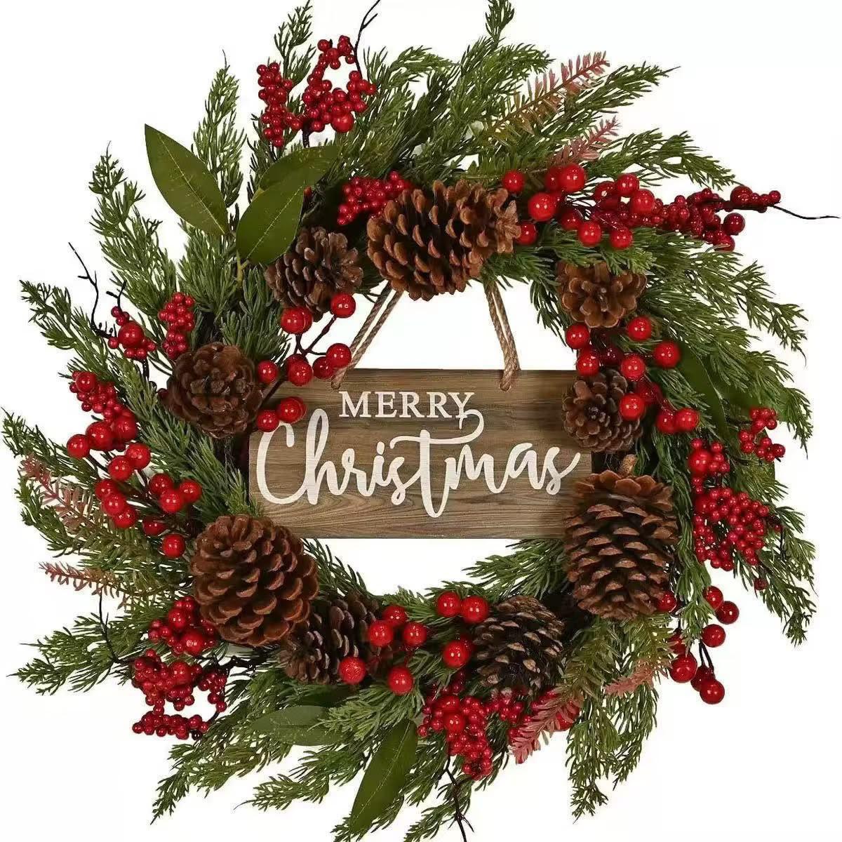 ✨Premium Christmas Door Wreath – 50cm