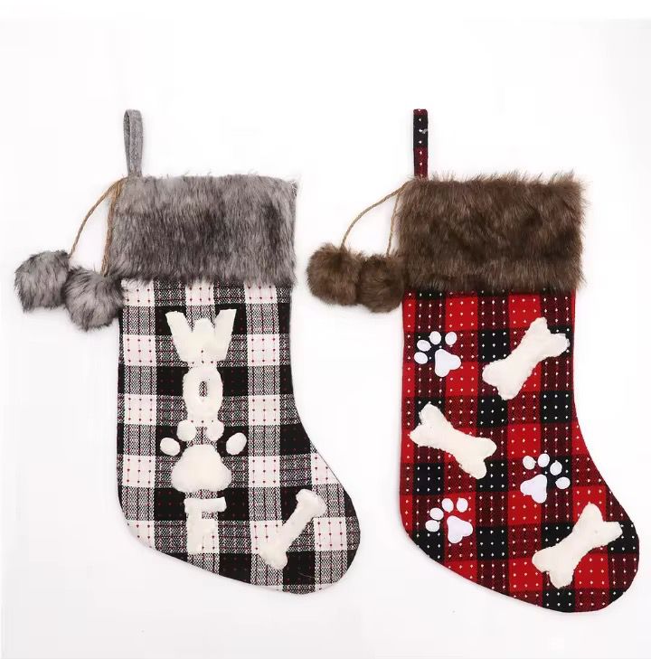 2pc Christmas decor socks