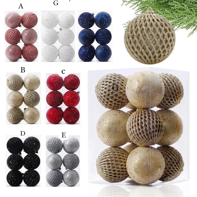 12pcs set christmas ball (8cm)