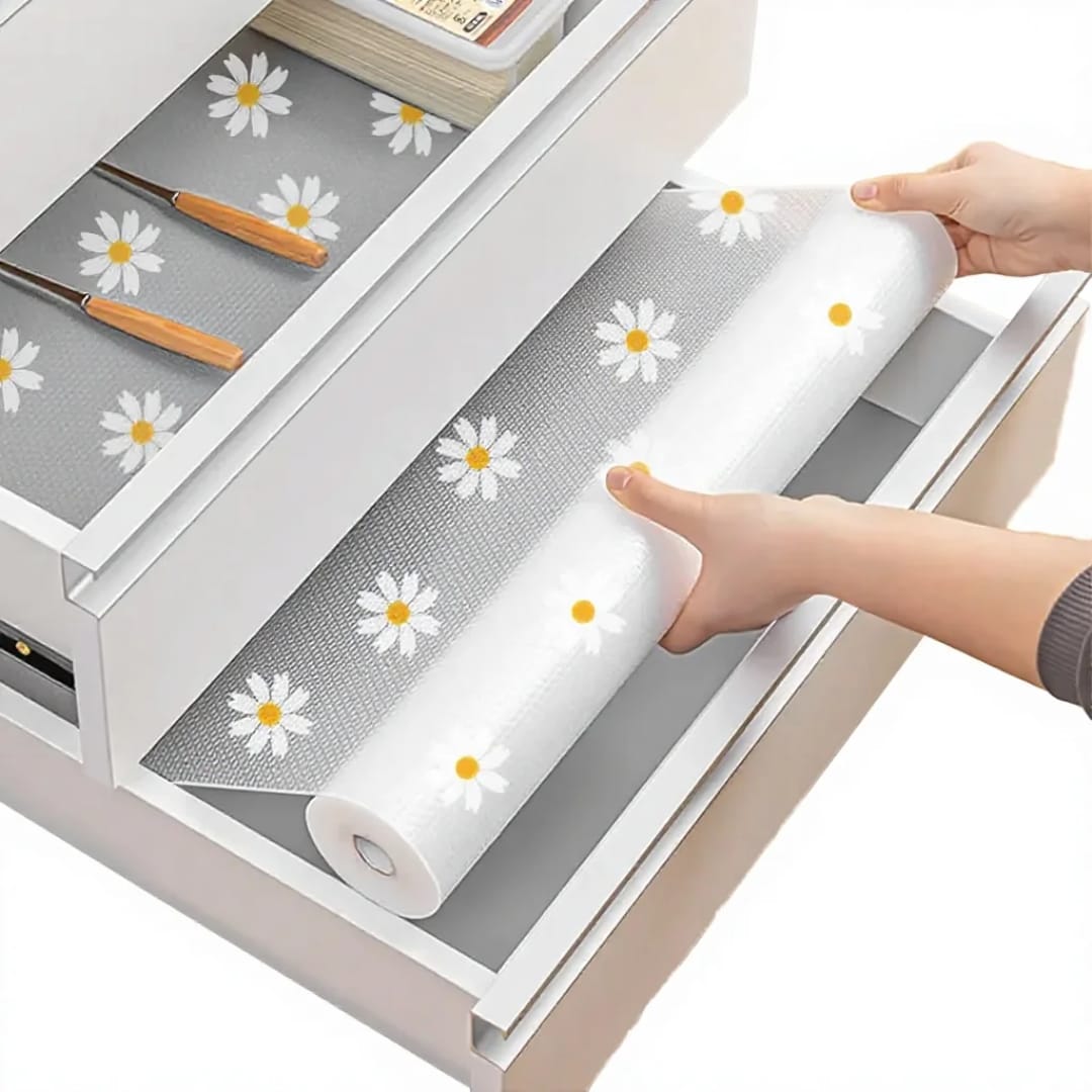 Daisy Pattern Kitchen Drawer liner