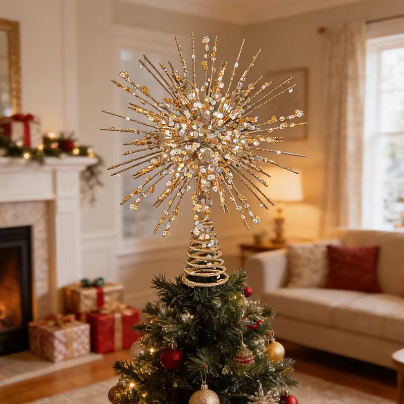 LED Christmas star Tree Topper