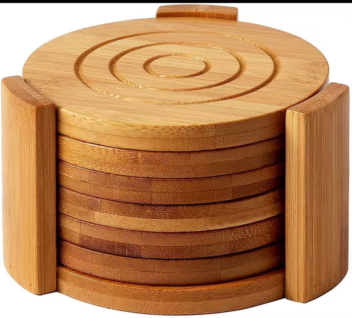 Round Bamboo Coaster