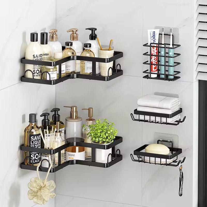 5 Pcs Set Corner Rustproof Bathroom Shower Caddy