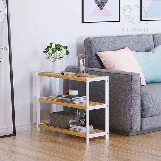 3 Layer Natural Bamboo Shoe Rack / Storage Organizer